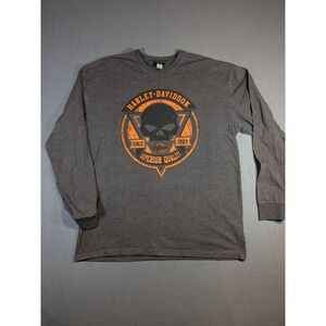 HARLEY DAVIDSON LONG SLEEVED T SHIRT White Lightning Chattanooga,‎ Tennesee XL